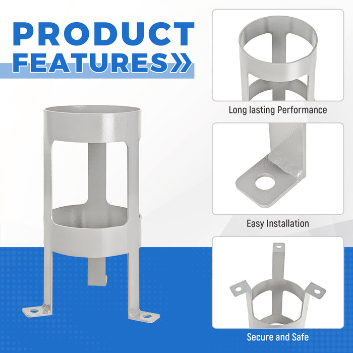 AA Products Model TH-5-11 Propane Tank Holder - Secure Cylinder Rack Stand Perfectly Fits 3.2"-5.3" diameter propane tanks- Ideal for Garage, Vehicle Transport & Factory Storage
