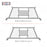 AA-Racks P-HX-502-M Louver Short Style Steel Headache Rack Middle Screen Protective Set, Truck Rack Accessories for Model HX-502(P-HX502-M Louver-S) - AA Products Inc
