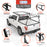AA-Racks Model X3339 Low-Profile Steel Utility Pick-Up Truck Ladder Rack Compatible with Toolbox with 55'' Side Bar Over Cab Ext. Black - AA Products Inc