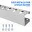 AA Products P-SH-Screwdriver Rack 16"W Steel Tool Holder Rack Designed for 16'' D Van Shelving Storage Rack to Storage Screwdriver, Pliers and Spray Can (P-SH-SDR-16) - AA Products Inc
