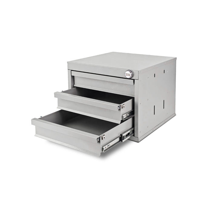 AA Products Model DW-1630 3 Tiers Drawer Cabinet with Password Lock Designed for Tools Room, Utility Room, Workplace, Carriage, Garage. 15.75’’W x 12.5’’H x 15.6”D - Sold Individually - AA Products Inc