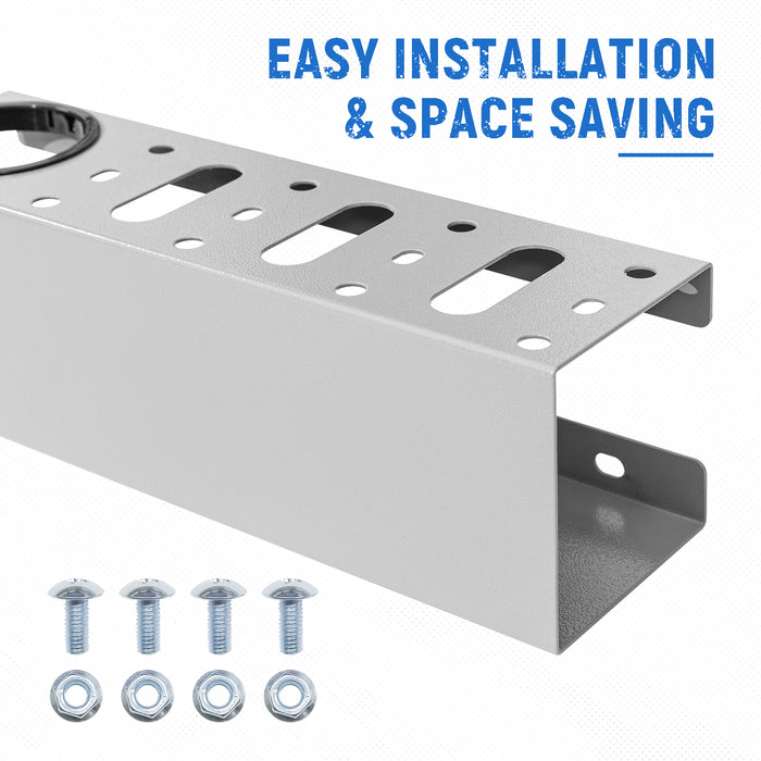 AA Products P-SH-Screwdriver Rack 13"W Steel Tool Holder Rack Designed for 13'' D Van Shelving Storage Rack to Storage Screwdriver, Pliers and Spray Can (P-SH-SDR-13) - AA Products Inc