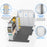 AA Products Model PT-PR Cargo Van Safety Partition High/Low Roof Protective Bulkhead Fit for ProMaster Full Size Vans Grey (PT-PR)