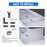 AA Products P-SH-Divider-A Shelf Divider Shelf Accessories Designed for 13" Depth Van Shelving Storage, Set of 3 - Grey - AA Products Inc