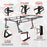 AA-Racks Model RX39-LC Truck Bed Ladder Rack Quick-Open Rotatable Rear Bar Side Bar with Long Cab Ext(RX39-LC) - AA Products Inc