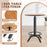 AA Products Industrial Bar Table & Stools Sets, 23.6" Dia Swivel Round Wood Adjustable Height Bar Table and Chairs Set for Party Bistro Cafe Cocktail Whiskey Equipped with Crank Handle (IBTS-01) - AA Products Inc