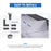 AA Products P-SH-Divider-TOP 4.3" Heightened Version Shelf Divider Shelf Accessories Designed for top boards of 13" Depth Van Shelving Storage, Set of 3 - Grey (P-SH-Divider-T) - AA Products Inc