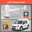 AA-Racks Model DX36 Compatible Transit Connect 2008-13 Steel 3 Bar Utility Drilling Van Roof Ladder Rack System - Matte White - AA Products Inc