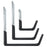 AA Products P-SH-Hooks includes Small, Medium, Large Stainless Steels Sets of three Holds up 50LB Sliver and Black Compatible with AA Products 13" and 16" Van Shelving(P-SH-Hook-01) - AA Products Inc