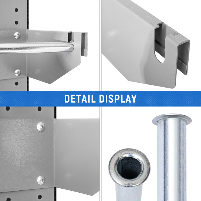 AA Products P-SH-Single Wire Reel Holder - 13" Wide Single Rod Wire Spool Rack Designed for 13"D AA Van Shelving (P-SH-SWRH-13) - AA Products Inc