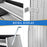 AA Products Model SH-6203 Steel Mid/High Roof Van Shelving Storage System Fits Transit, ProMaster and Sprinter, 4 Tiers Van Shelving Units, 32''W x 62''H x 16''D (SH-6203) - AA Products Inc