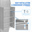 AA Products P-SH-Wire Reel Holder -13" Wide 4 Rods Wire Spool Rack Designed for 13"D AA Van Shelving (P-SH-WRH-13) - AA Products Inc