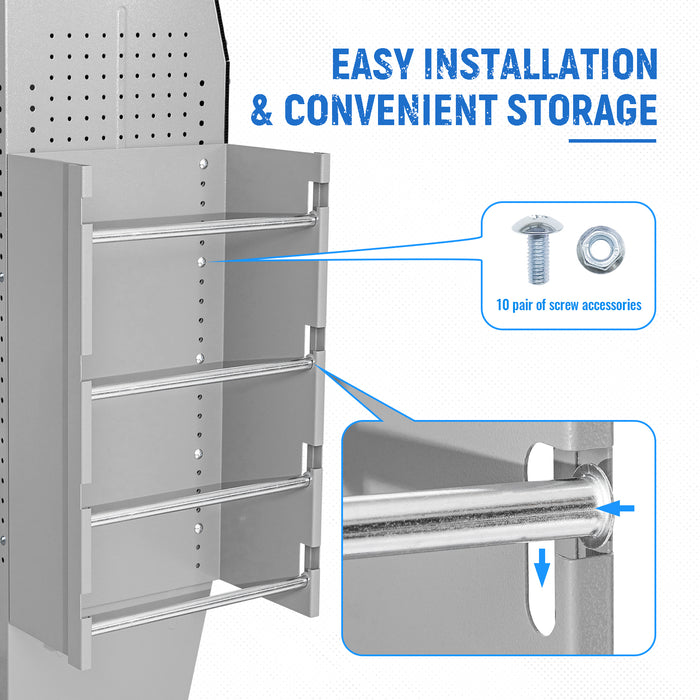 AA Products P-SH-Wire Reel Holder -13" Wide 4 Rods Wire Spool Rack Designed for 13"D AA Van Shelving (P-SH-WRH-13) - AA Products Inc