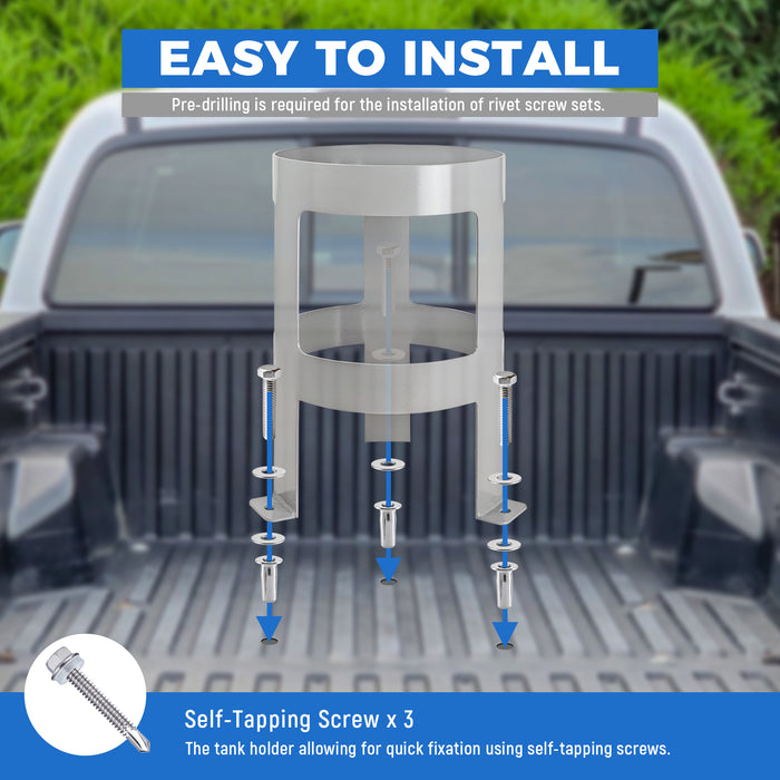 AA Products Model TH-9-15 Propane Tank Holder - Secure Cylinder Rack Stand Perfectly Fits 30lb Propane Tanks- Ideal for Garage, Vehicle Transport & Factory Storage