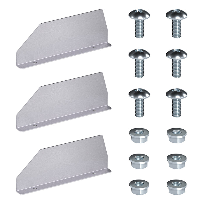 AA Products P-SH-Divider-TOP 4.3" Heightened Version Shelf Divider Shelf Accessories Designed for top boards of 13" Depth Van Shelving Storage, Set of 3 - Grey (P-SH-Divider-T) - AA Products Inc