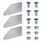 AA Products P-SH-Divider-B 5.9" Heightened Version Shelf Divider Shelf Accessories Designed for 13" Depth Van Shelving Storage, Set of 3 - Grey - AA Products Inc