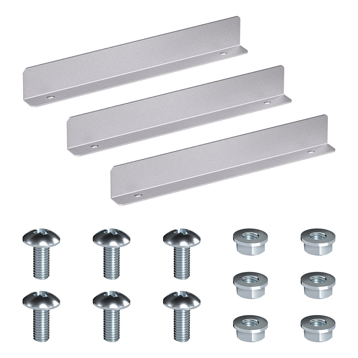 AA Products P-SH-Divider-A Shelf Divider Shelf Accessories Designed for 13" Depth Van Shelving Storage, Set of 3 - Grey - AA Products Inc