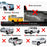 AA-Racks Model RX39-LC Truck Bed Ladder Rack Quick-Open Rotatable Rear Bar Side Bar with Long Cab Ext(RX39-LC) - AA Products Inc