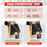AA-Racks Heavy Duty Retractable Ratchet Straps (2 Pack) - 2 Inch x 9 Ft 3300lbs Break Strength, Tie Down Straps for Securing Cargo, Truck Rack Ratchet Strap Kit with S-Hooks - AA Products Inc