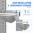 AA Products P-SH-Single Wire Reel Holder - 13" Wide Single Rod Wire Spool Rack Designed for 13"D AA Van Shelving (P-SH-SWRH-13) - AA Products Inc