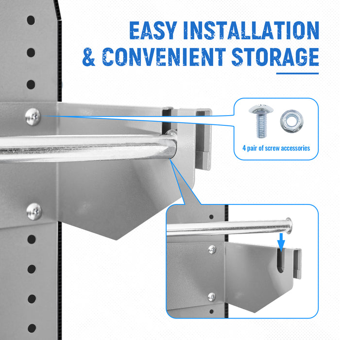 AA Products P-SH-Single Wire Reel Holder - 13" Wide Single Rod Wire Spool Rack Designed for 13"D AA Van Shelving (P-SH-SWRH-13) - AA Products Inc