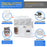 AA Products Model PT-TR-LR Cargo Van Safety Partition Low Roof Protective Bulkhead Fit for Transit Full Size Vans Grey (PT-TR-LR) - AA Products Inc