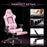 AA Products Gaming Chair Ergonomic High Back Computer Racing Chair Adjustable Office Chair - WhitePink - AA Products Inc