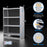 AA Products Model SH-6204(2) Steel Low/Mid/High Roof Van Shelving Storage System Fits Transit, ProMaster and Sprinter, 4 Tiers Set of 2 Van Shelving Units, 42''W x 62''H x 16''D - AA Products Inc