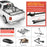 AA-Racks Low Profile Aluminum Truck Bed Rack for Trucks and Trailers with Open Rails (300lb On Road Capacity) (APX2503)