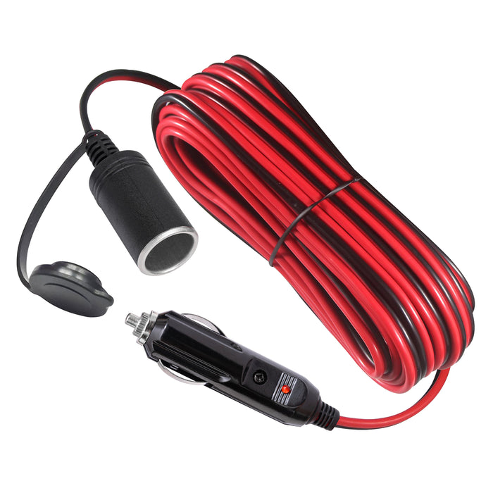 AA Products P-SH-Cigarette Lighter Extension Cord DC 12V to 24V Max 15A 16.4 Ft 16AWG Wire Compatible with AA Products Power Inverter (P-SH-CLEC-16FT) - AA Products Inc