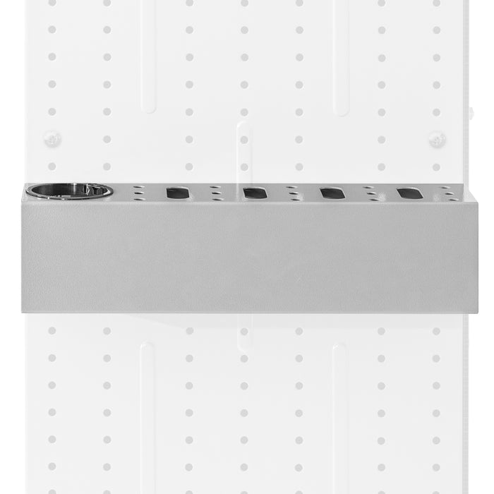 AA Products P-SH-Screwdriver Rack 16"W Steel Tool Holder Rack Designed for 16'' D Van Shelving Storage Rack to Storage Screwdriver, Pliers and Spray Can (P-SH-SDR-16) - AA Products Inc