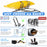 AA-Racks Folding Kayak Rack Car Roof Top Mounted, Aluminum Kayak Carrier with 16 Ft Ratchet Straps for Canoes, Ski Boards, Surf Boards,SUP on SUV Car Truck Trailer and Other Vehicles with Crossbars (KAX105) - AA Products Inc