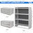 AA Products Drawer Cabinet Set with Password Lock Designed for 16" D AA Van Shelving, Set of 2 Steel Storage Cabinet for Van, Utility Garage(DW-B30B50) - AA Products Inc