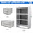 AA Products 2 Drawer Cabinet Set with Password Lock Designed for 16" D AA Van Shelving, Set of 2 Steel Storage Cabinet for Van, Utility Garage(DW-A50B50) - AA Products Inc