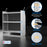 AA Products Model SH-4604-T3 Steel Low/Mid/High Roof Van Shelving Storage System Fits Transit, GM, NV, Promaster, Sprinter and Metris, Contoured Shelving Unit, 42" W x 46" H x 16" D(SH-4604-T3) - AA Products Inc