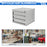 AA Products Model DW-1630 3 Tiers Drawer Cabinet with Password Lock Designed for Tools Room, Utility Room, Workplace, Carriage, Garage. 15.75’’W x 12.5’’H x 15.6”D - Sold Individually - AA Products Inc