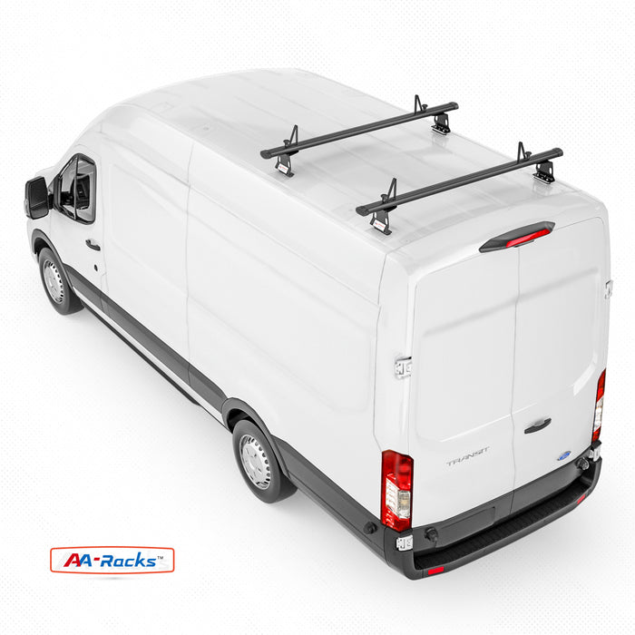 AA Racks Model AX302 Aluminum Van Ladder Roof Rack System Fits for 2013-On RAM ProMaster/ 2015-On Transit - 2/3 Bar 72'(AX302-72-PR/TR) - AA Products Inc