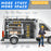 AA Products Model PT-SP-HR-DKWB Steel Cargo Van Safety Partition Equipped with Acrylic Custom Window Board, High Roof Protective Bulkhead with Door Kit Fit for Full Size Sprinter Vans Grey