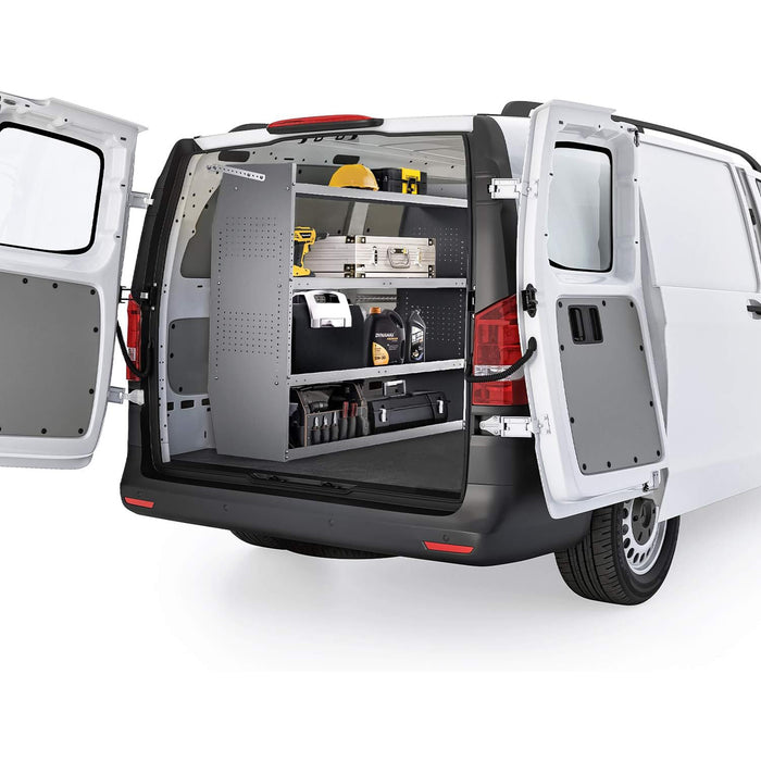 AA Products SH-4304(3) Steel Van Shelving Storage System Fits for NV200, Transit Connect 2014+, Promaster City and Chevy City Express - AA Products Inc