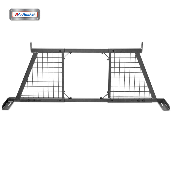 AA-Racks Model HX-502 Extendable Steel Removable Pickup Truck Headache Rack with Protective Set, Sandy Black (HX-502-BLK) - AA Products Inc
