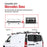 AA-Racks Model AX302 Aluminum Van Ladder Roof Rack System Fits for 2015-On RAM ProMaster City/ 2014-On Metris- 3 Bar 60'', Black (AX302-60(3)-BLK-PR/ME) - AA Products Inc