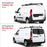 AA-Racks Model AX302 Aluminum Van Ladder Roof Rack System Fits for 2015-On RAM ProMaster City/ 2014-On Metris- 3 Bar 60'', Black (AX302-60(3)-BLK-PR/ME) - AA Products Inc