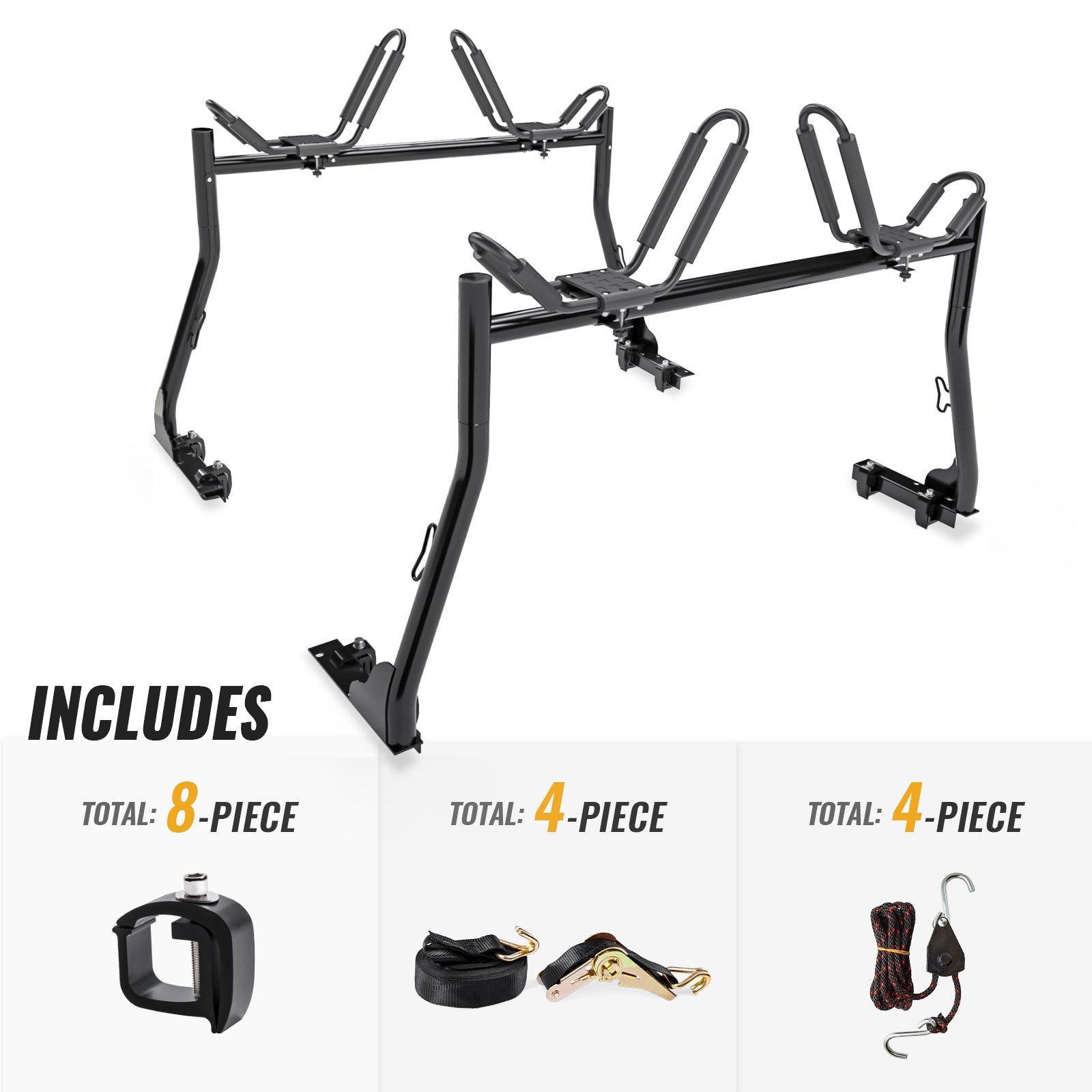 AARacks Model X31 Truck Rack with 8 NonDrilling CClamps and 2 Sets