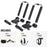 AA Racks Stainless Steel J-Bar Rack Roof Top Mount with Ratchet Straps for Your Canoe, SUP and Kayaks on SUV Car Truck(KSX-105-BLK) - AA Products Inc