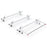 AA-Racks Model AX302 Aluminum 2/3 Bar Van Roof Racks with Ladder Stopper and Cargo Roller Bar Compatible with Ford Transit, White（AX302-72-RO-WHT-TR） - AA Products Inc