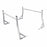 AA-Racks Universal Pickup Truck Ladder Rack with (8) Mounting C-Clamps Utility (X35-8Clamp) - AA Products Inc