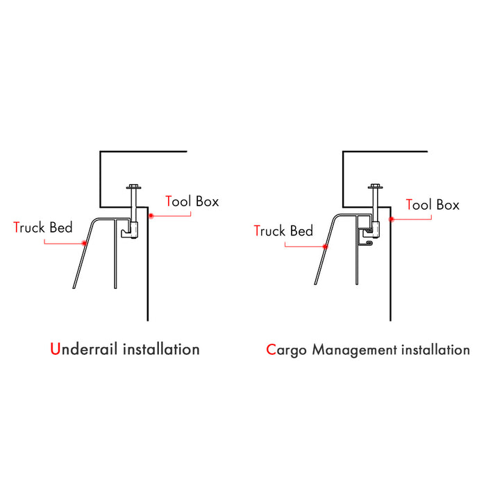 AA Products Universal Fitment Truck Side Mount Tool Box Aluminum Truck Tool Storage (STB) - AA Products Inc