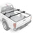 AA-Racks Compatible Tacoma 2005-On Low Profile Aluminum Truck Bed Racks (300lb On Road Capacity) (APX2503-TA) - AA Products Inc