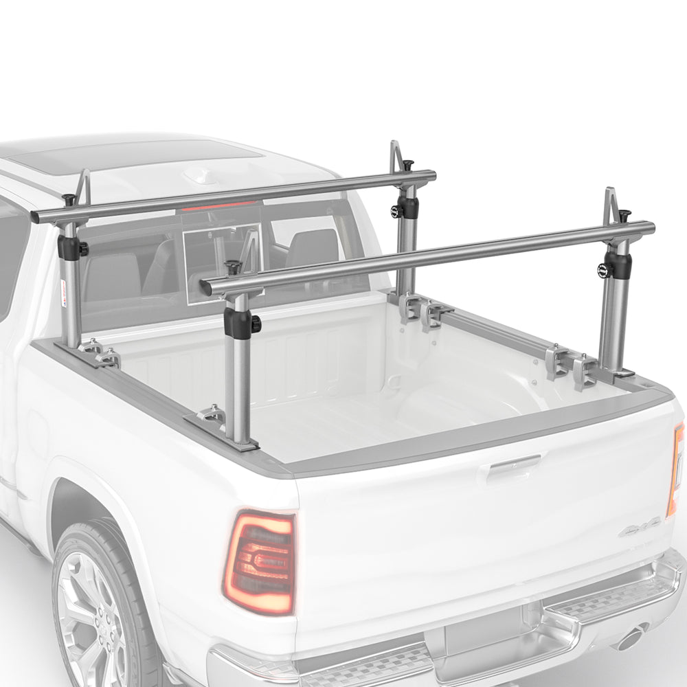 AA-Racks Universal Pickup Truck Ladder Racks Adjustable Utility Aluminum Truck Bed Rack (APX2501) - AA Products Inc