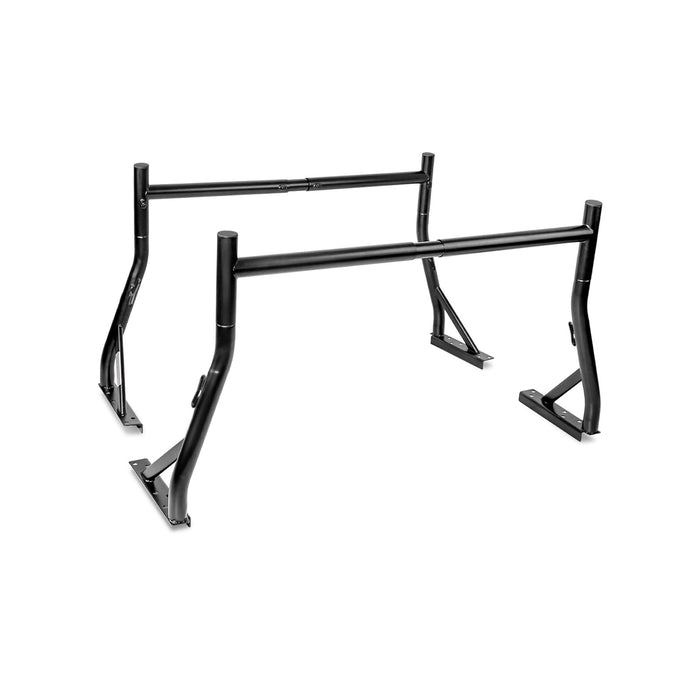 AA-Racks Universal 800 Lb 2 Bar Pick-up Truck Ladder Rack Utility Lumber Kayak Black/White (X35) - AA Products Inc